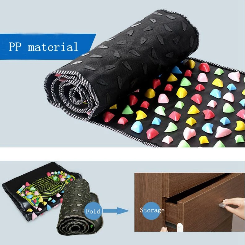 Simulação de paralelepípedos pé massagem esteira casa confortável pé massagem almofada cascalho estrada massagem esteira 35/70/120/140/175cm * 35cm