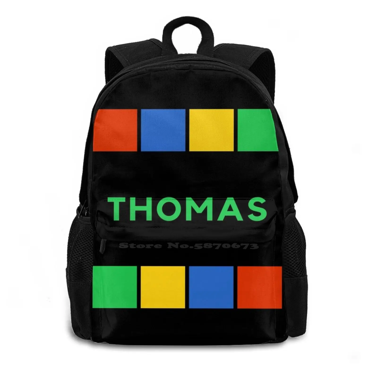 Thomas Travel Laptop Bagpack School Bags Thomas Names Personalized Name Tag Given Name Birthday Named Name Tag First First Name