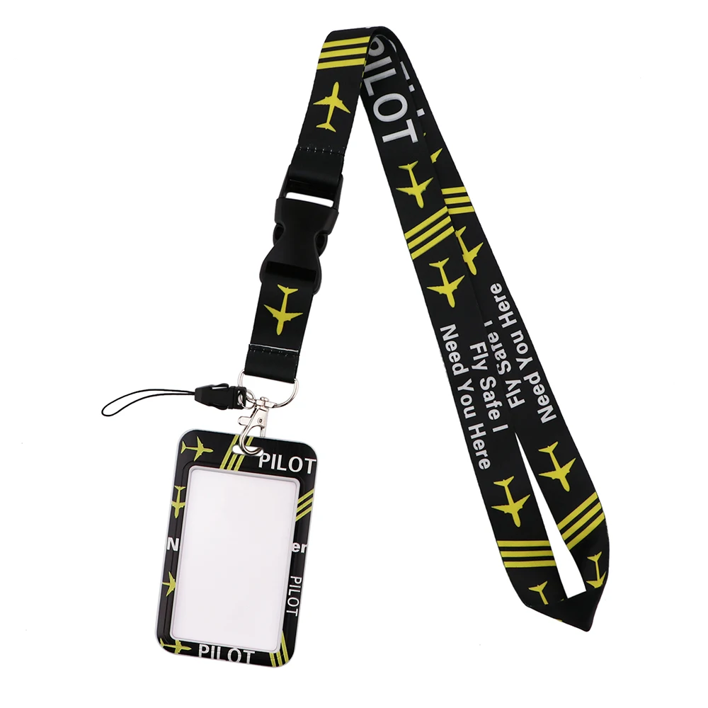 YL638 Aircraft Neck Strap Lanyard for keys ID Card Keychain Phone Straps USB Badge Holder DIY Hang Rope Lariat Accessories