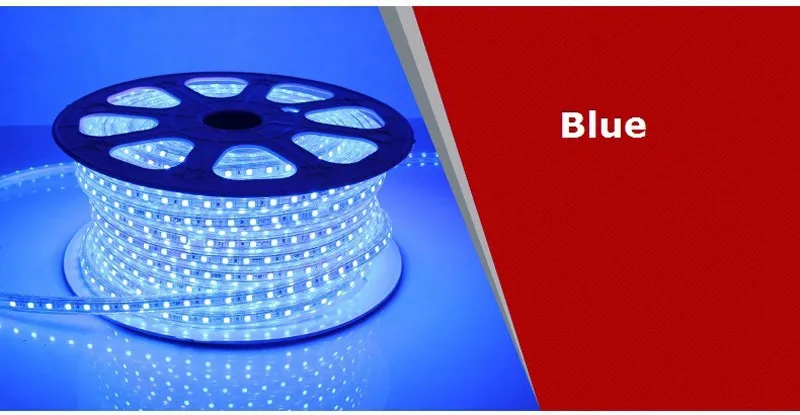  30M 5050 Flexible Led tv backlight Strip Light Waterproof Ip67 Ac110v 220v Led String Light 60leds/m 14.4w/m RGB Color