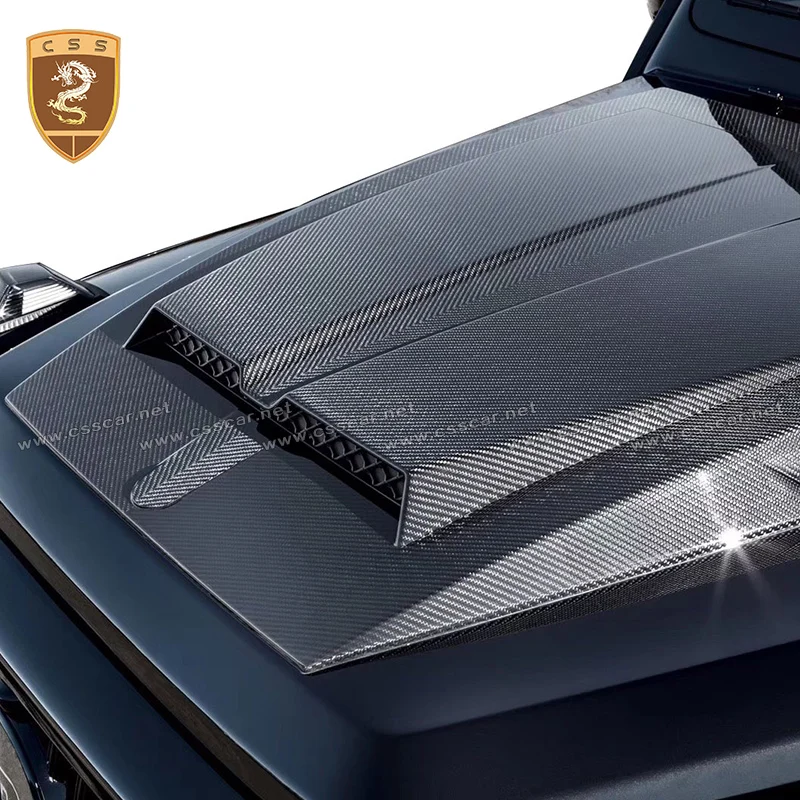 

Real Carbon Fiber Hood Scoop Engine Bonnet suitable for Benz 2019 W464 G Class G500 G63 upgrade to B Style