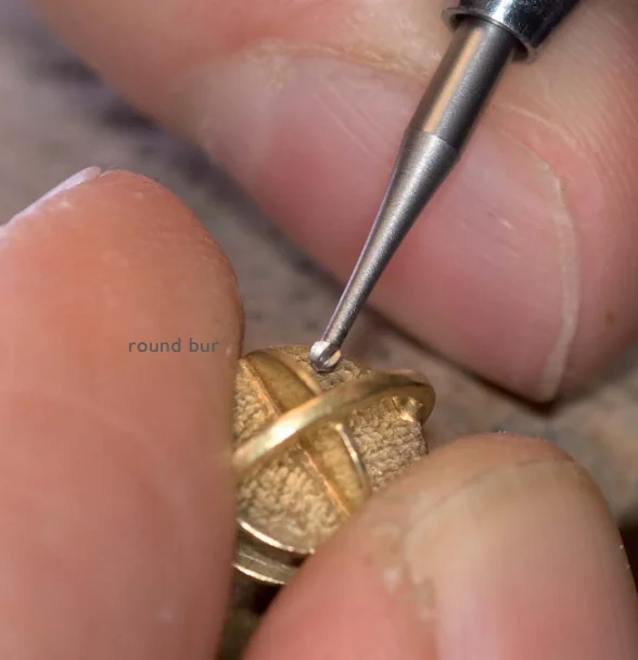 Fraises de coupe rondes pour sertissage de pierres précieuses, outils de bijouterie, 6 pièces