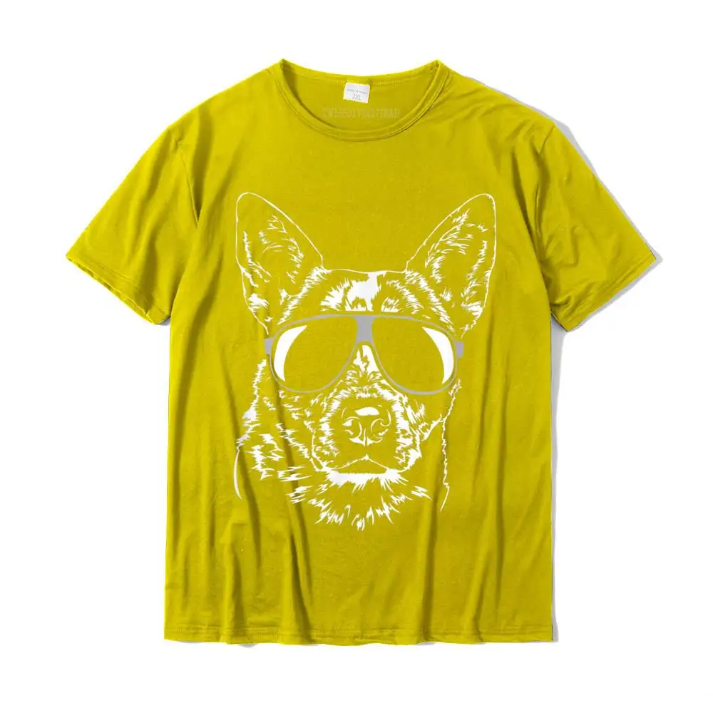 Drôle Blue Heeler T-Shirt Chien Hund Tee Shirt Cadeau Race Camisas Hombre Tops Chemise Rétro Décontracté Coton Hommes T-Shirt Classique