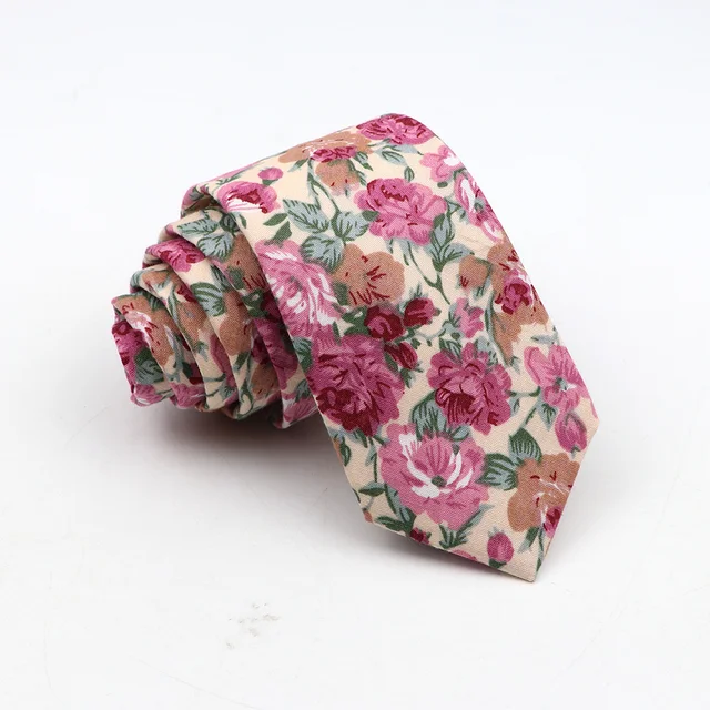 New Floral Tie For Men Skinny Casual Cotton Necktie For Wedding Casual Mens Neckties Classic Suits Flower Print Neck Ties Cravat 6 New Floral Tie For Men Skinny Casual Cotton Necktie For Wedding Casual Mens Neckties Classic Suits Flower Print Neck Ties Cravat 6