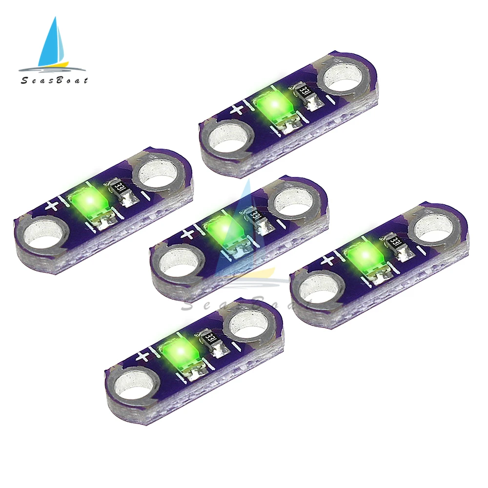 10pcs Mini LilyPad LED Module SMD LED Equipment Light Module 3V-5V 40MA For Arduino Red/Blue/White/Green/Yellow