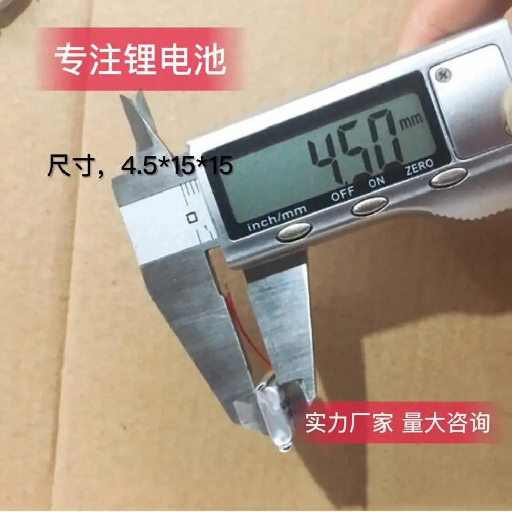 501515 451515 3.7v 50mAh 15mm*15mm*4.5mm Size Rechargeable Lithium Li-po Li-polymer Li Ion Battery Accumulator AKKU