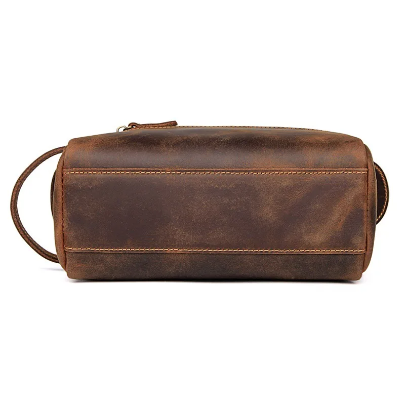 

Genuine Leather Men Causal Wash Bag Cosmetic Case Large Toiletry Bags