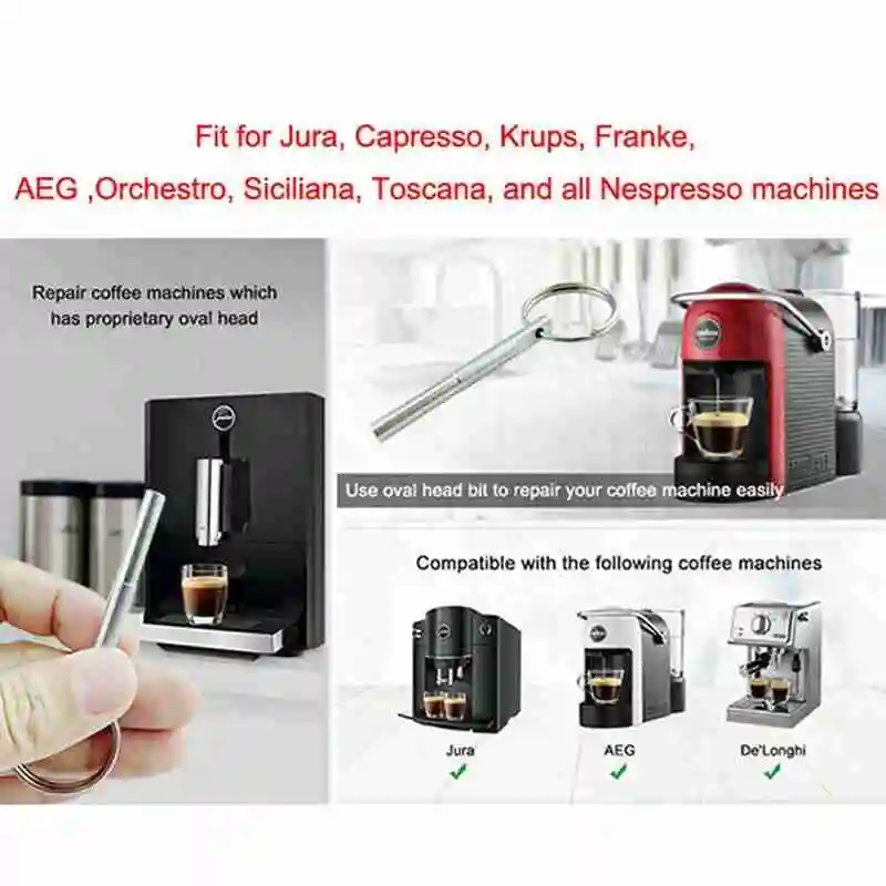 Coffee Machine Repair Security Tool Oval Head Screws With Magnetic Screw Pin Jura Special Drill Bit Screwdriver Removal Service