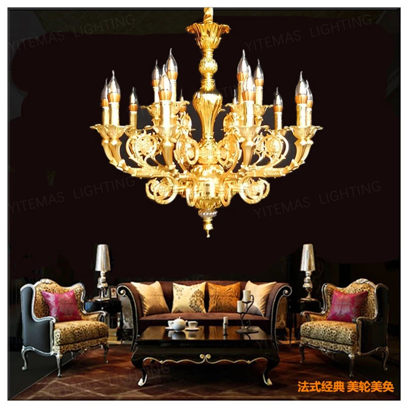 

French style garden living room dining room creative chandelier lobby villa luxury bedroom chandelier European style zinc alloy