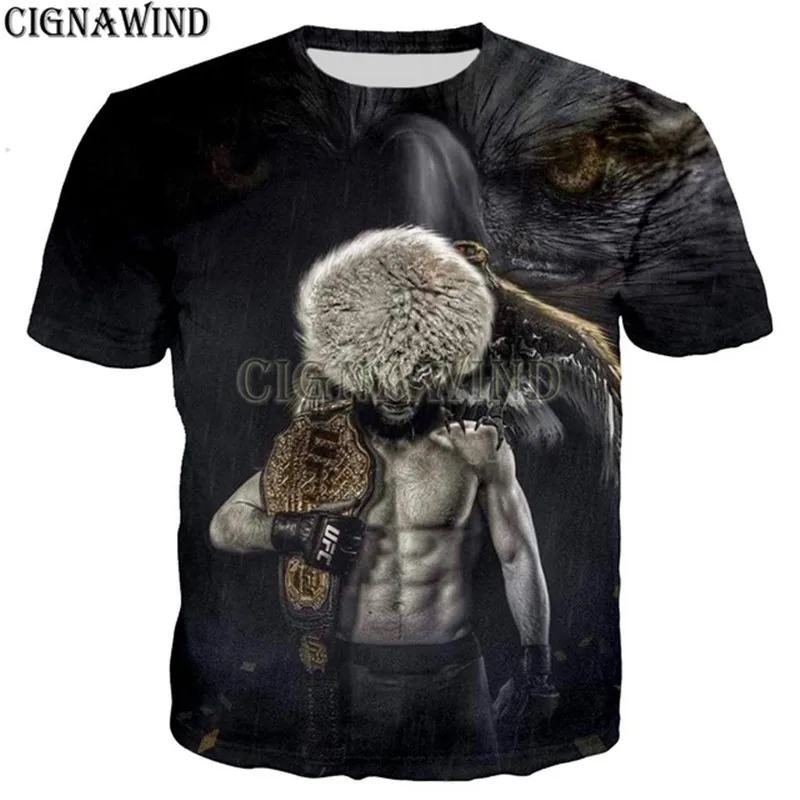 New arrival khabib nurmagomedov/conor mcgregor t shirt men/women 3D print t-shirts Harajuku style tshirt streetwear tops