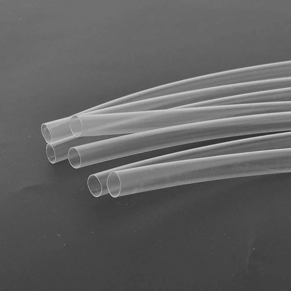 Φ0.8~Φ15mm 2:1 ultra-thin transparent Heat-shrinkable tube 5M/10Meter cable wire audio headphone wire 2 times shrink soft sheath