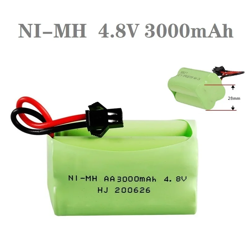 Batería NiMH 4,8V 3000mAh recargable conector SM - imagen 3