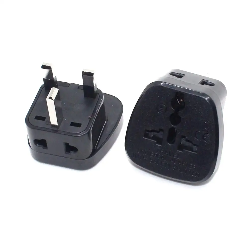 UK Travel Adapter With Safety Shutter (Type G), US/AU/EU to Singapore Malaysia British Hongkong Conversion Plug