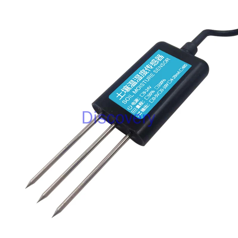 

Soil Temperature and Humidity Sensor RS485 Moisture Detector Moisture Conductivity Three in One Soil Sensor