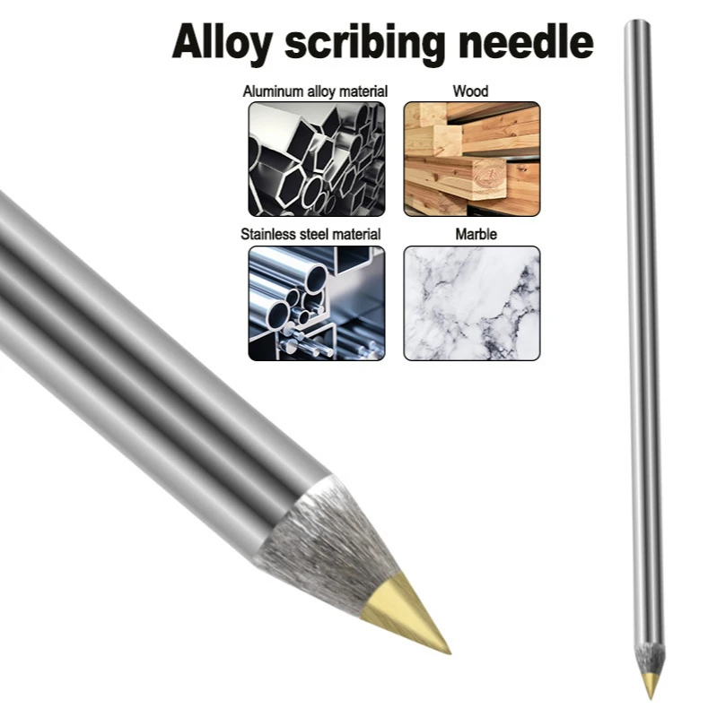 แบบพกพา-หัวโลหะผสมเคล็ดลับ Scriber ปากกาซีเมนต์คาร์ไบด์เครื่องหมายเครื่องมือแกะสลักดอกสว่านหัวเพชร Marker อาคารเครื่องหมายเครื่องมือ