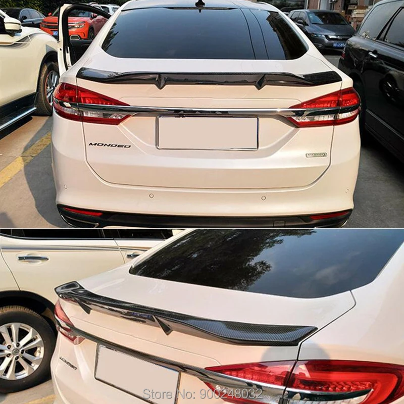 

or Ford Mondeo/Fusion Auto Accessories New Model 2013-2017 Carbon Spoiler Wing Trunk Lip Boot Cover Car Styling