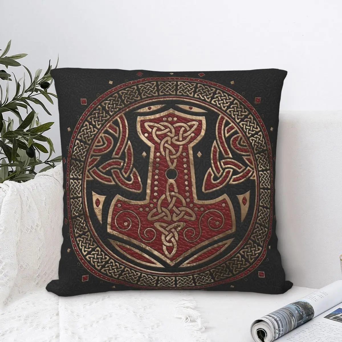 The Hammer Throw Pillow Case Viking Short Plus Cushion Covers For Home Sofa Chair Decorative Backpack