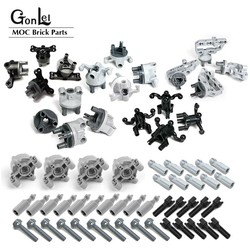 64Pcs Technical Steering Suspension Building Block Bricks Parts DIY Toys 32494 92906 52730 52731 11949 11950 46490 50301 9290