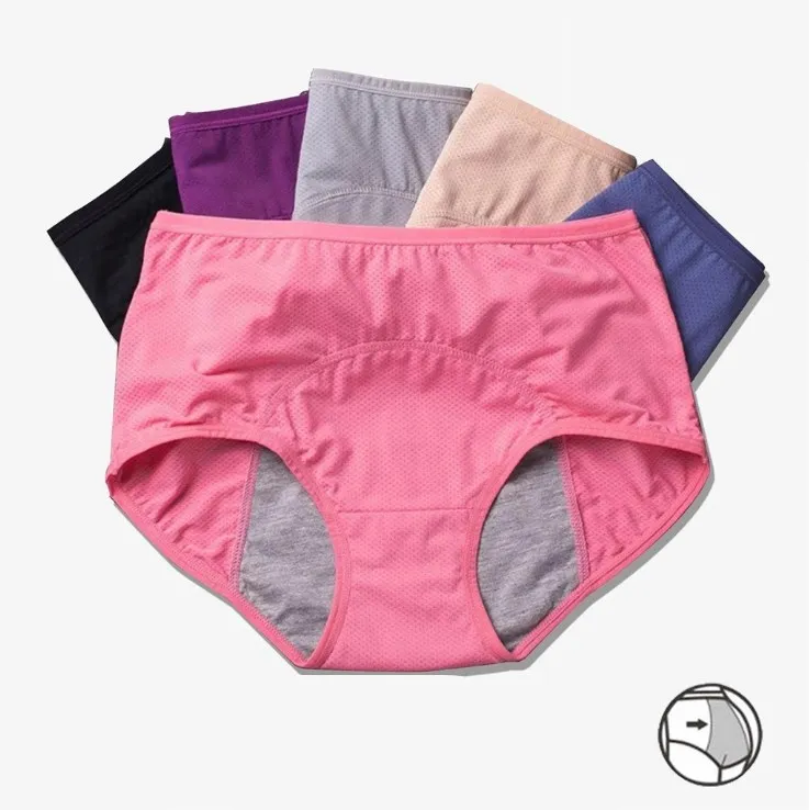 

3pcs/Set Menstrual Panties Women Sexy Pants Leak Proof Incontinence Underwear Cotton breathable sanitary pants