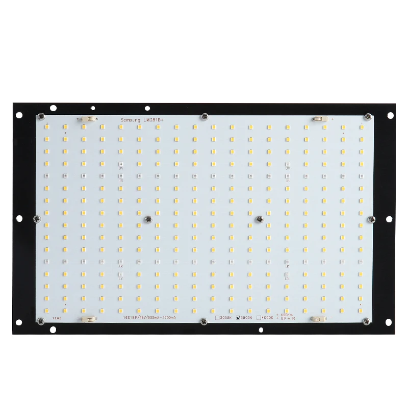 Samsung QB288 quantum led grow lamp board lm281B+ 3000K 3500K 5000K 660nm uv ir with 120w aluminum heat sink (board+radiator)