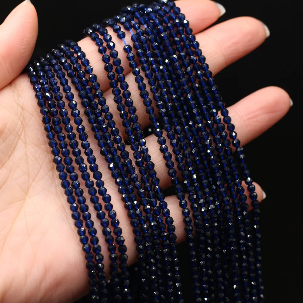 Natural Stone Small Beads Section Round Spinels Loose Beads for Jewelry Makin Bracelet Necklace Gift Size 3mm