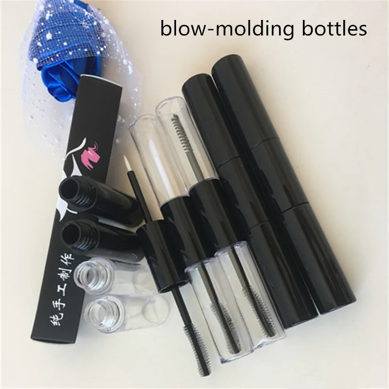 Double Head Lip Gloss Tube Silicone Whole Black Mascara  Bottle DIY Eyeliner Growth Liquid Empty Tube Can Be Customized LOGO