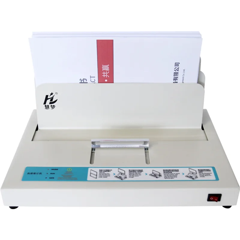 Binding Machine  Hot Melt Plastic Loading Machine Household Small Album Contract Books Envelope No Punching Hot Melt Machine Too