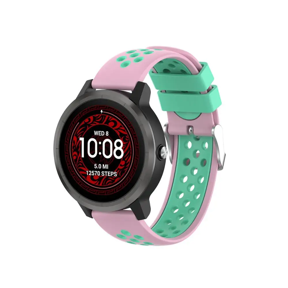 Akbnsted 20 Mm Đồng Hồ Thông Minh Dây Đeo Đồng Hồ Silicon Cho Garmin Vivoactive 3/Vivoactiver 3 Âm Nhạc Thể Thao Đồng Hồ Đeo Tay phụ Kiện