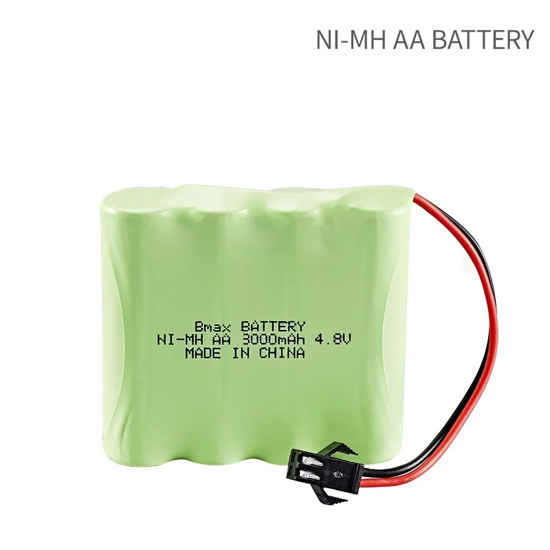 Aggiornamento 4.8v 3000mAh ni-mh batteria ricaricabile + caricatore 5 in1 per giocattoli elettrici RC auto barca nave serbatoio robot pistole strumento di illuminazione