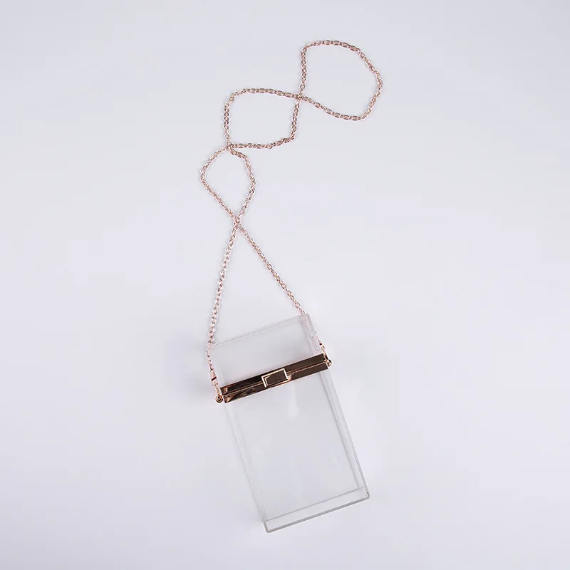 Acrylic Transparent Box Chain Crossbody Bags Evening party Clutch Clear Bags For Women 2021 Ladies Small Purses and Handbags sac