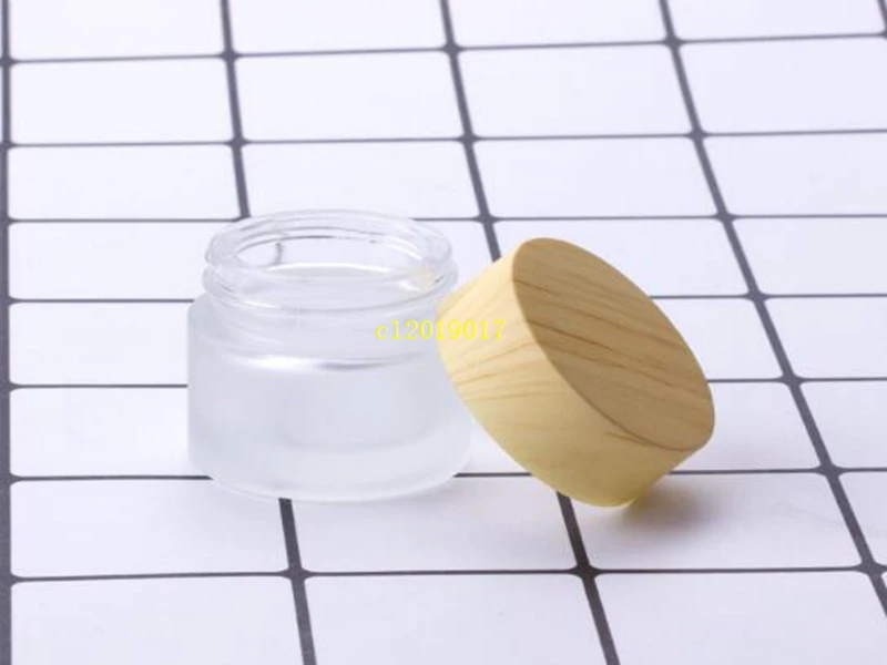 5g 10g 15g 30g 50g Cosmetic Jars Cream Empty Makeup Face Cream Refillable Containers Packing Bottle With Bamboo Cap