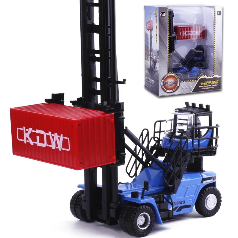 

1:50 alloy container stacker model,high-quality stacker truck,children's container toys,free shipping