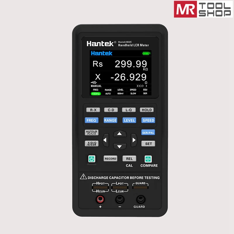 Imagem -03 - Hantek Digital Handheld Lcr Medidor Hantek1832c 1833c Portátil Indutância Capacitância Resistência Medição Tester Ferramentas 2.8 Lcd