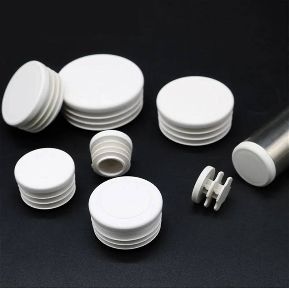 Diameter 13mm-114mm Round Plastic White Blanking End Cap Tube Pipe Insert Plug Bung tapon tubo redondo