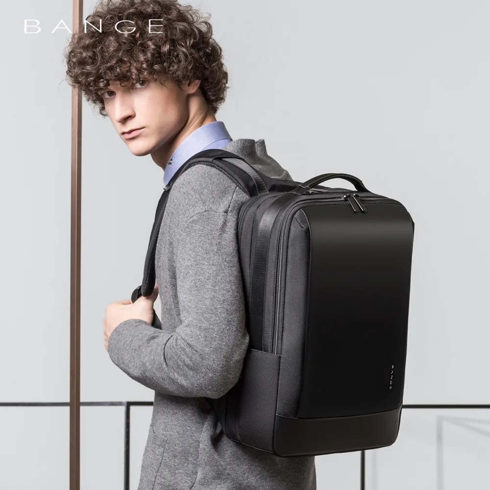 BANGE Brand Fashion Business Backpack For Men Travel Notebook Laptop Backpack Bags 15.6 inch Anti theft Male Mochila For Teens