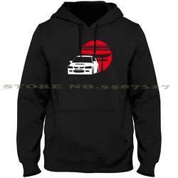 Mitsubishi Evolution Long Sleeve Hoodie Sweatshirt Turbo Vape Simple Design Japan Jdm Imports Speed Tuner Tune Race Car