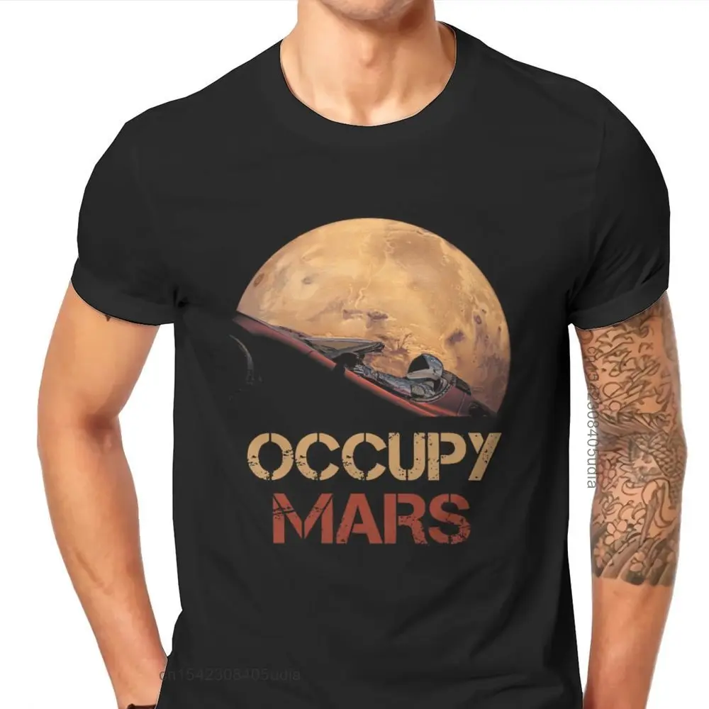 Mars Space Explorer Occupy Mars Spacex Starman Classic T Shirt Alternative High Quality Tshirt Big Short Sleeve