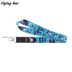 Flyingbee Film Pulp Fiction Creative Lanyard Badge ID Lanyards Mobile Phone Rope Key Lanyard Neck Straps Accessories X1258