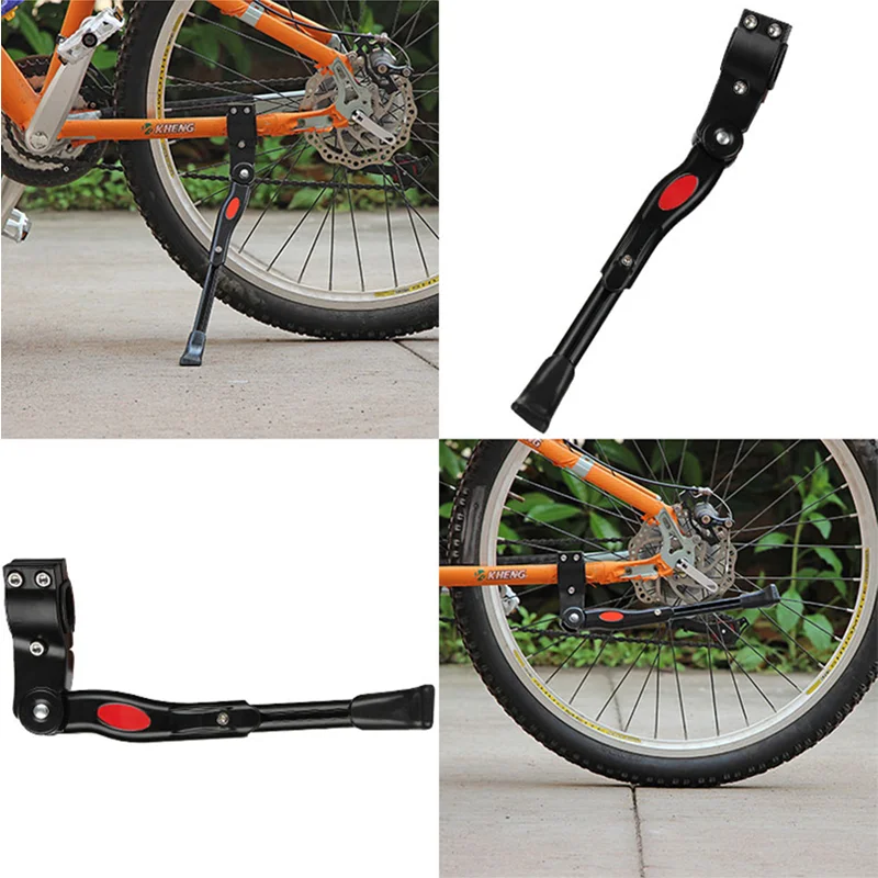 Mountain Bike Accessories BREEZO Bicycle Kickstand Adjustable Bike Kickstand Aluminium Alloy Side Stand Wit H Anti-slip Rubber Feet For Mountain Bike, Road Bike 2 Allen Key And 2 Spare Bolts Mountain