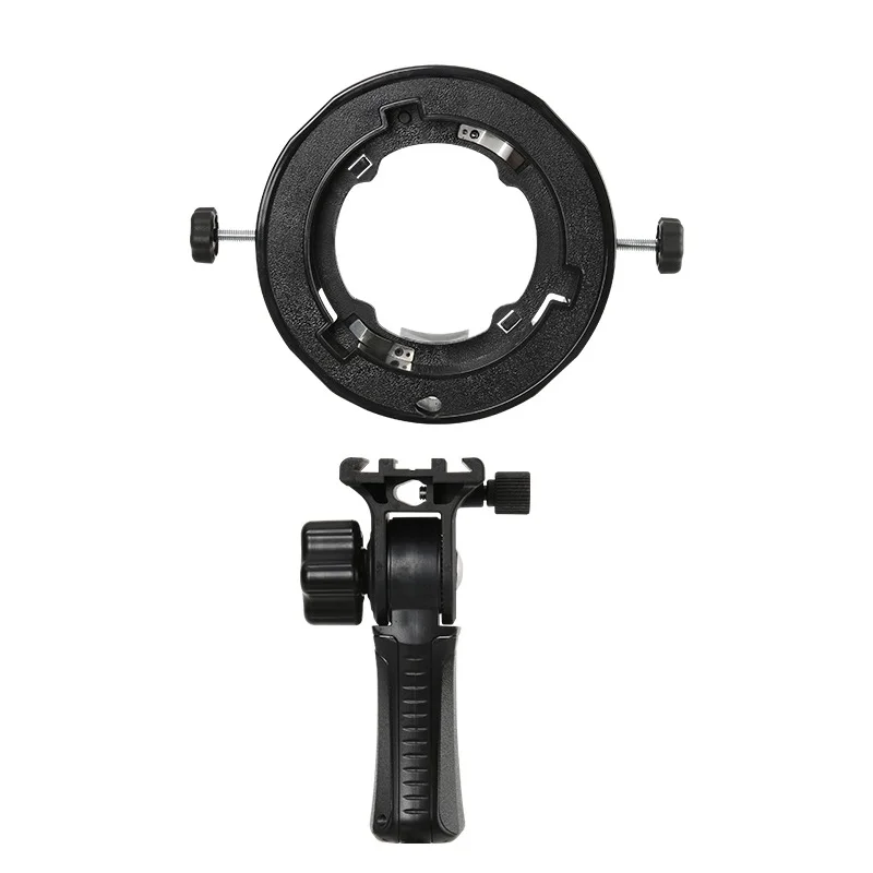 Bowens Mount Accessory Multi-functional Universal S Type Set-Top Holder Bracket for Godox V1 TT350 AD200 On-Camera Outdoor Flash