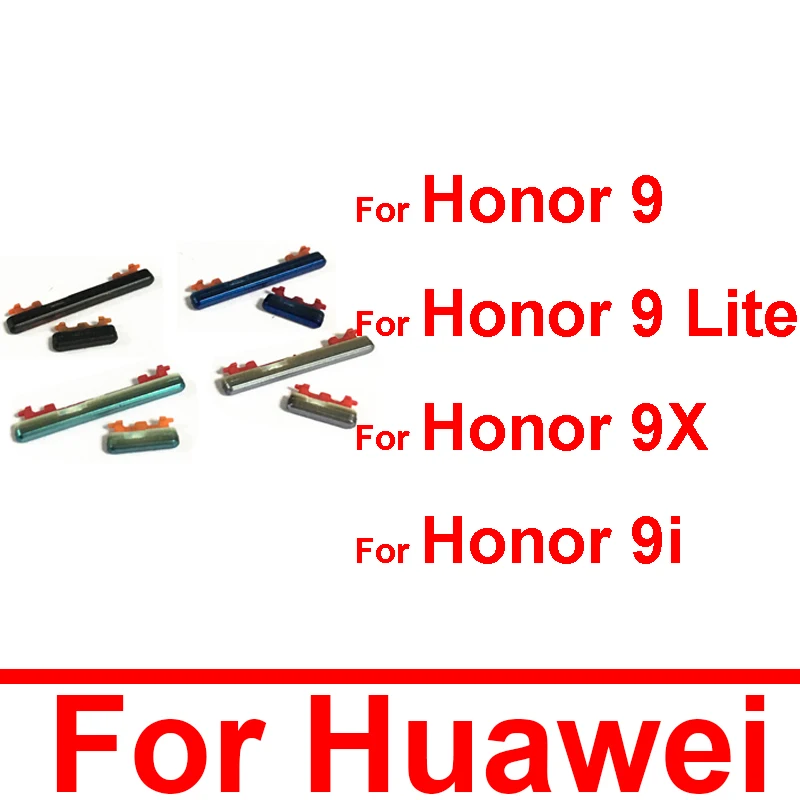 Power+Volume Side Buttons Keys For Huawei Honor 9 Lite 9X 9i Power Volume Control Switch Side Key Phone Replacement Repair Parts