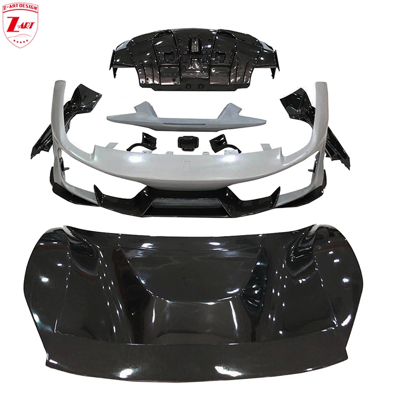 Z-ART 488 Pista Body Kit for 488 Tuning Body Kit for 488 GTB Refit Body Kit Aerodynamic Tuning Kit for Ferrari 488 2015-2019