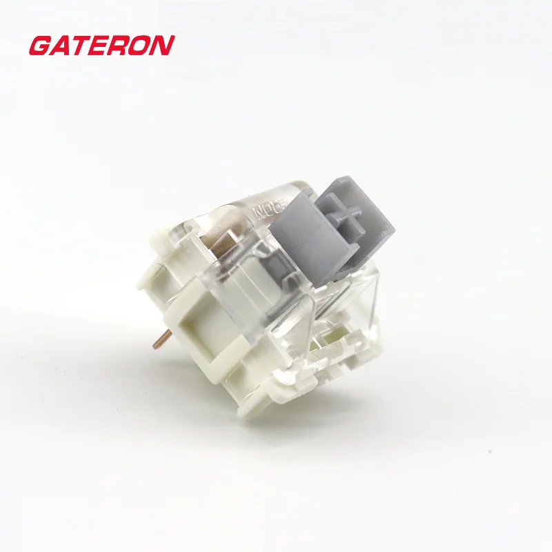 Gateron Mechanical Keyboard Silver Switches Pro Linear 3 Pin Single section Spring Two-Stage Spring 45gf Keyboard-Switch