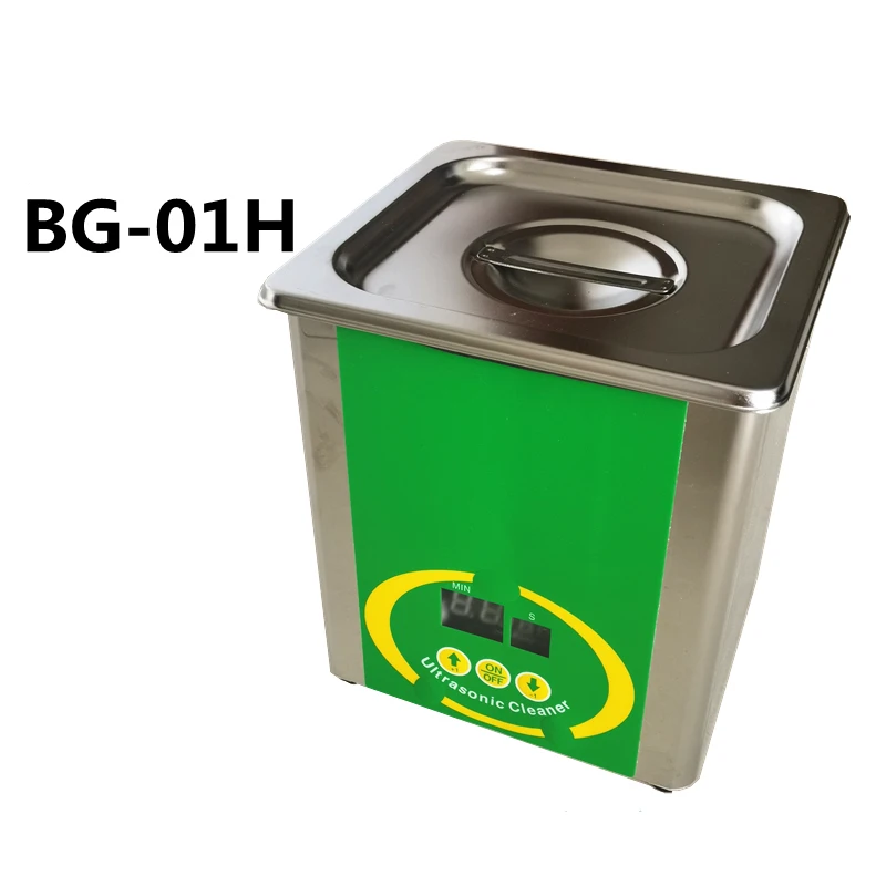 

BG-01H Stainless Steel Ultrasonic Cleaning Machine 80W Hardware Ultrasonic Cleaner 304 Stainless Steel (NSF Certification)