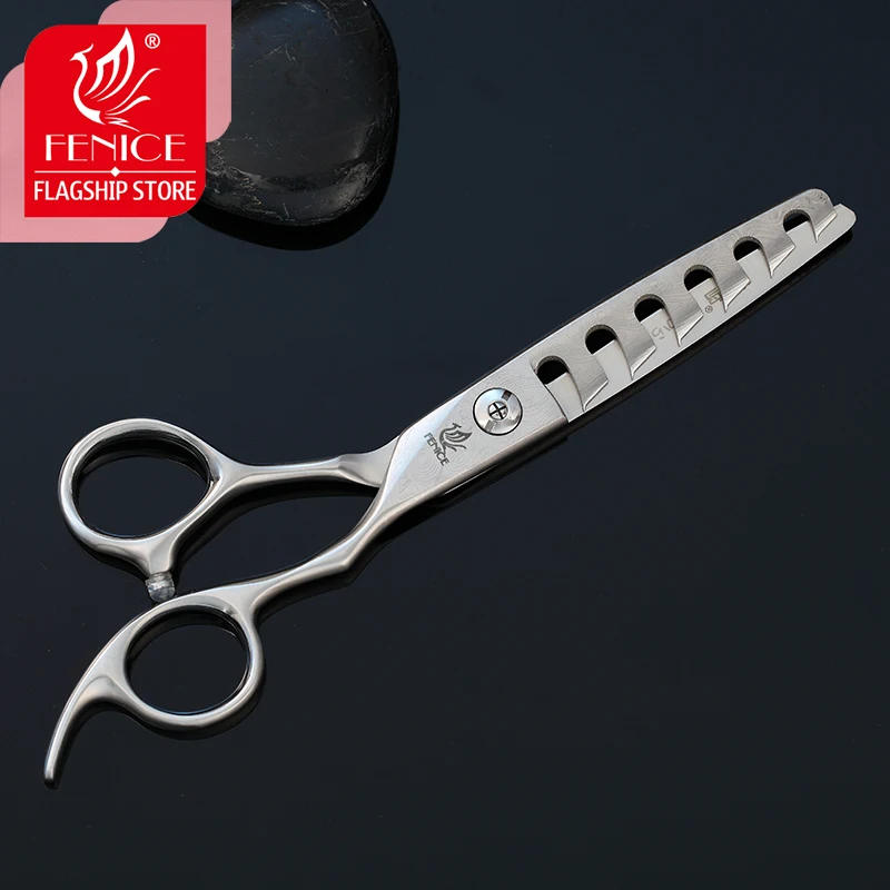 Fenice Professional 6 inch VG10 Hairdresser\'s Scissors 6 Teeth Thinning Rate 5%-10% Thinning Shears Hair Scissors