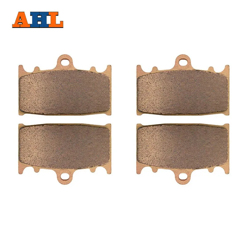 AHL 2 Pairs Motorcycle Brake Pads for KAWASAKI ZZ-R 400 (ZX 400 K/N) 1990-1999 Sintered Brake Disc Pad