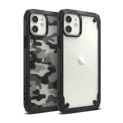 Ringke Fusion X for iPhone 12 Mini Case Heavy Duty Shock Absorption Transparent Hard PC Back Soft TPU Frame Cover