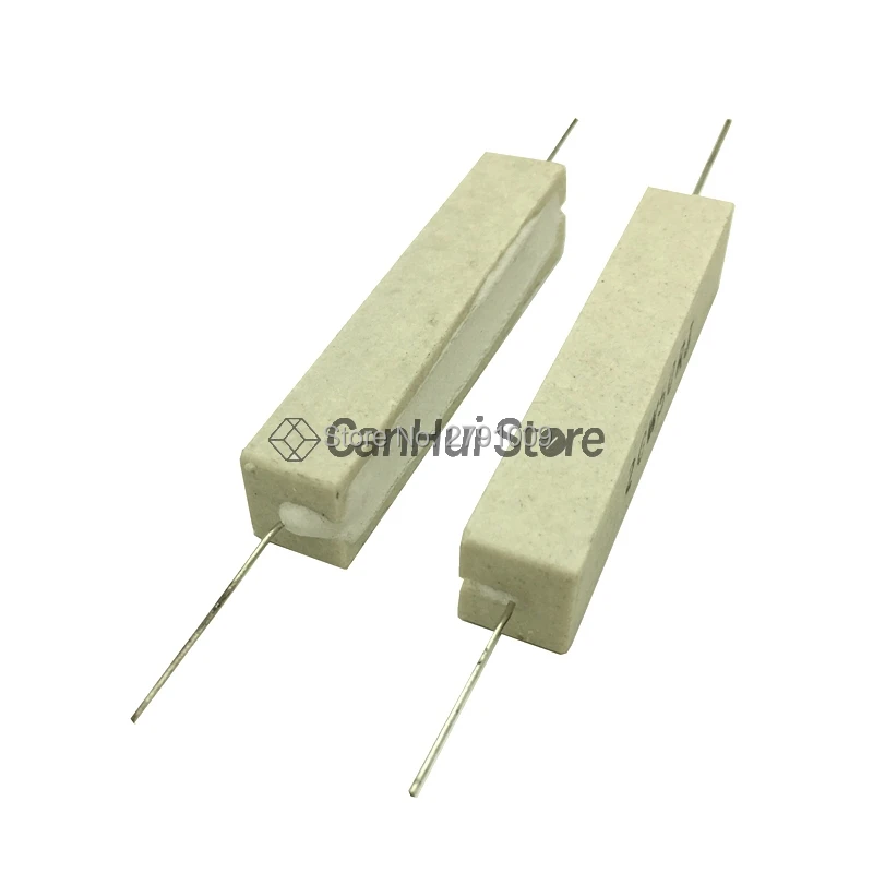 2pcs 20W 5% Cement Resistor Power Resistance 0.1 ~ 100K 0.1R 0.5R 10R 50R 0.22 0.33 0.5 1 2 5 8 10 20 22 30 50 100 1K 1.5K 2K oh