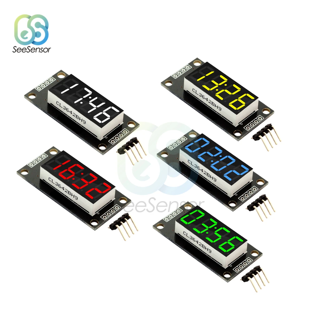 0.36 Inch TM1637 4 Bits Digital LED Display Tube Module Decimal 7 Segment with Clock For arduino