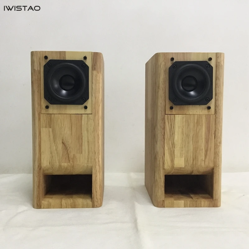 

IWISTAO HIFI 3 Inches Full Range Speaker Finished 1 Pair Solid Wood Labyrinth Structure for Tube Amplifier